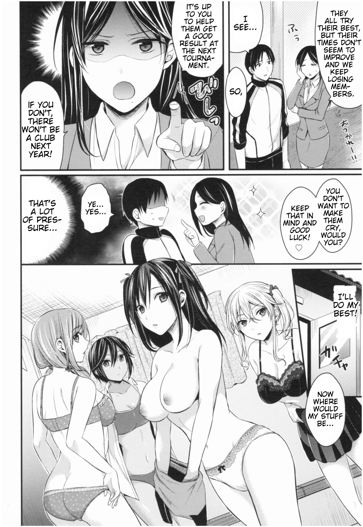 Hentai Manga Comic-Girls' Athletics Club Harem Training Ch. 1-3-Read-9